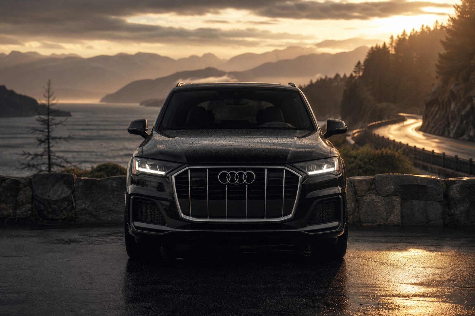 Black Audi Q7 外观 4 温哥华豪车租赁