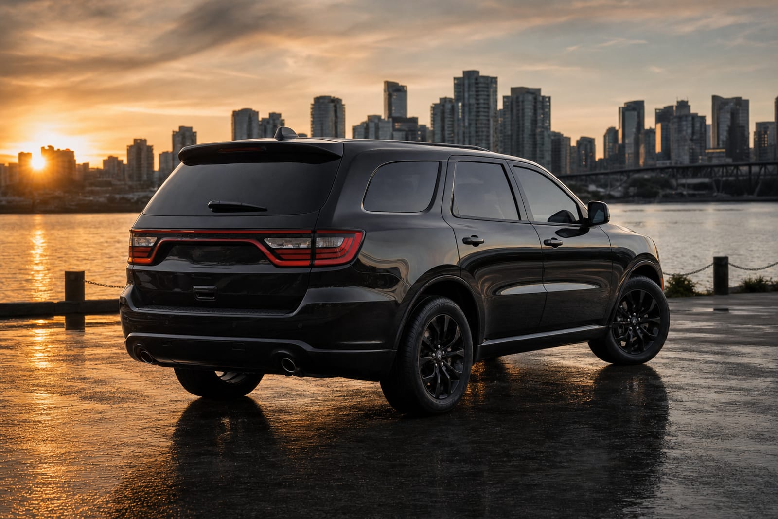Black 2022 Dodge Durango 外观 2 温哥华豪车租赁