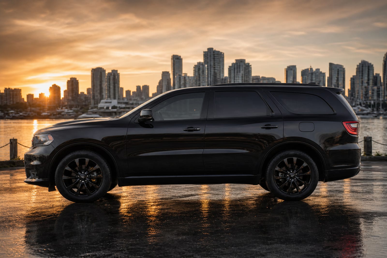 Black 2022 Dodge Durango 外观 3 温哥华豪车租赁