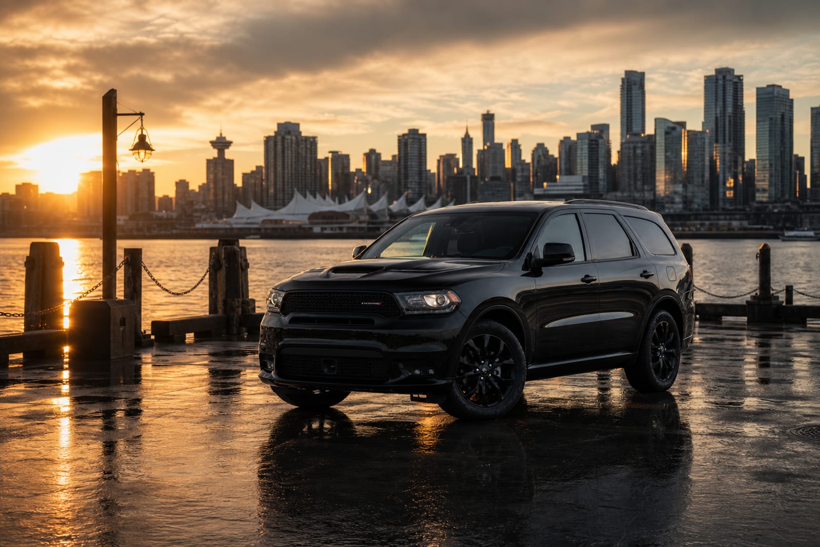 Black 2022 Dodge Durango 生活方式 温哥华豪车租赁