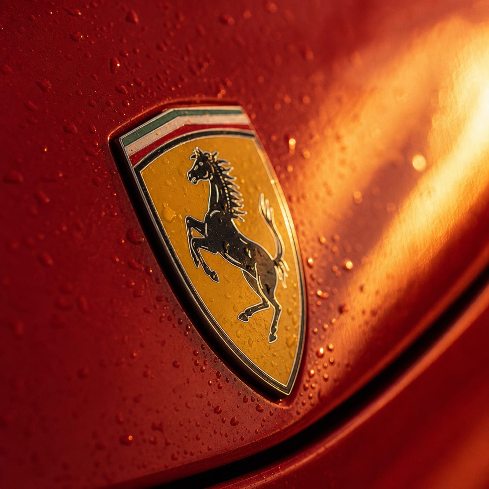 Rosso Corsa Ferrari Roma 细节 2 温哥华豪车租赁