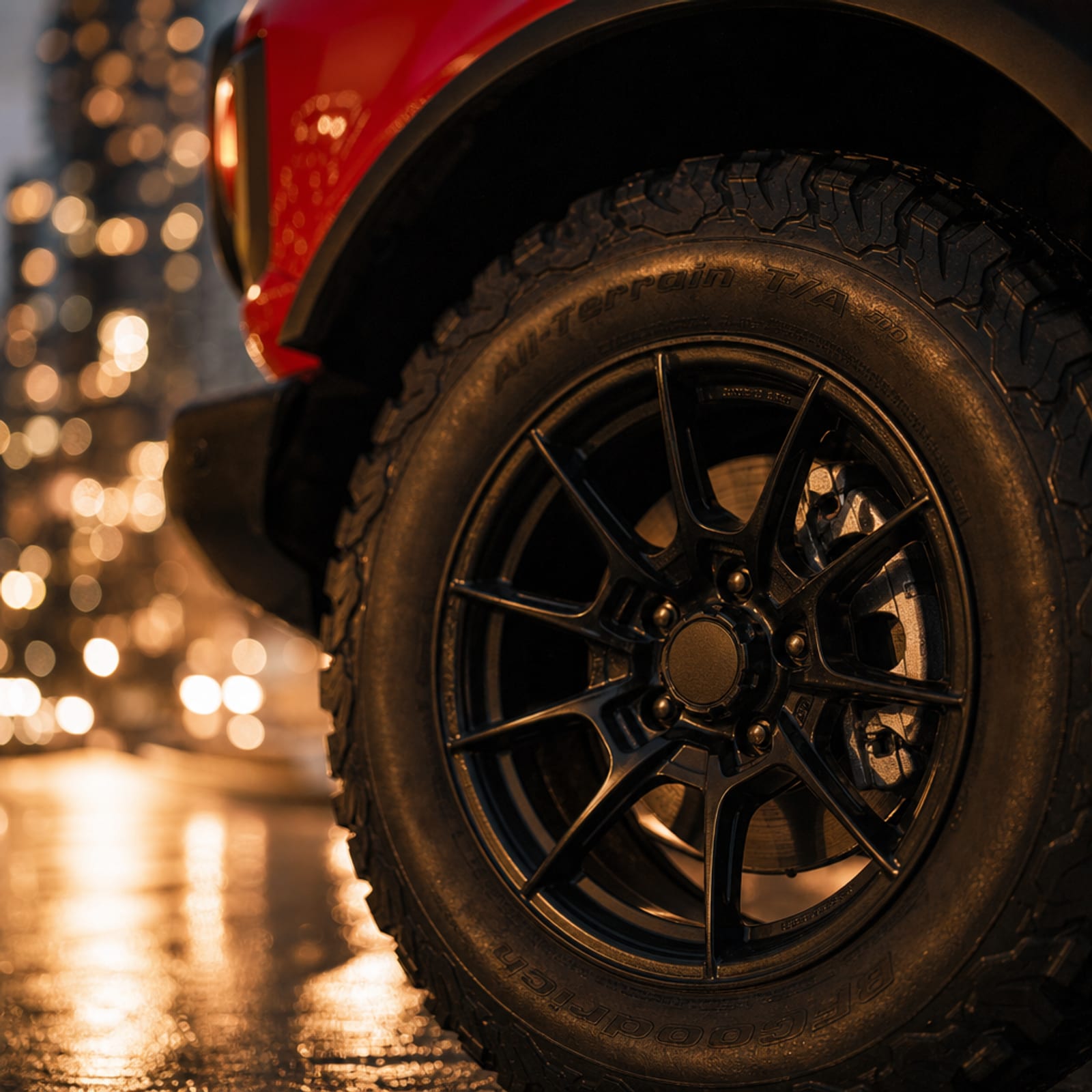 Red 2021 Ford Bronco 细节 1 温哥华豪车租赁