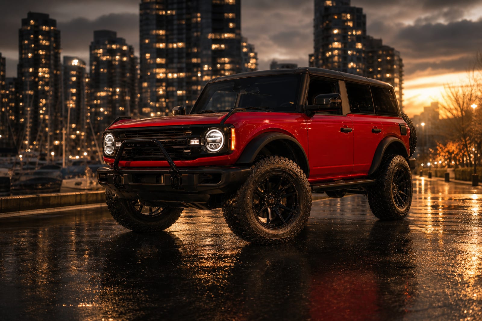 Red 2021 Ford Bronco 外观 1 温哥华豪车租赁