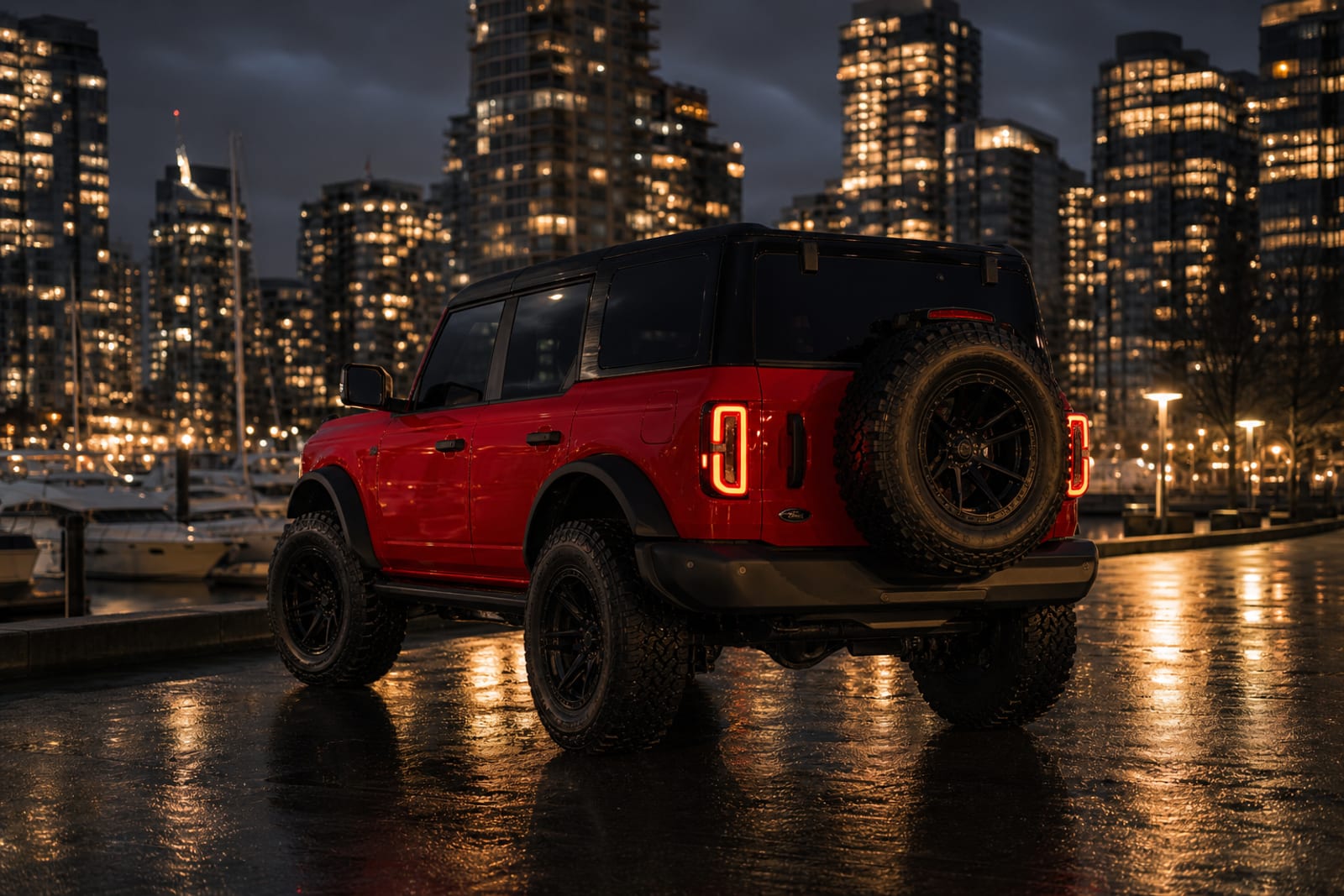 Red 2021 Ford Bronco 外观 2 温哥华豪车租赁