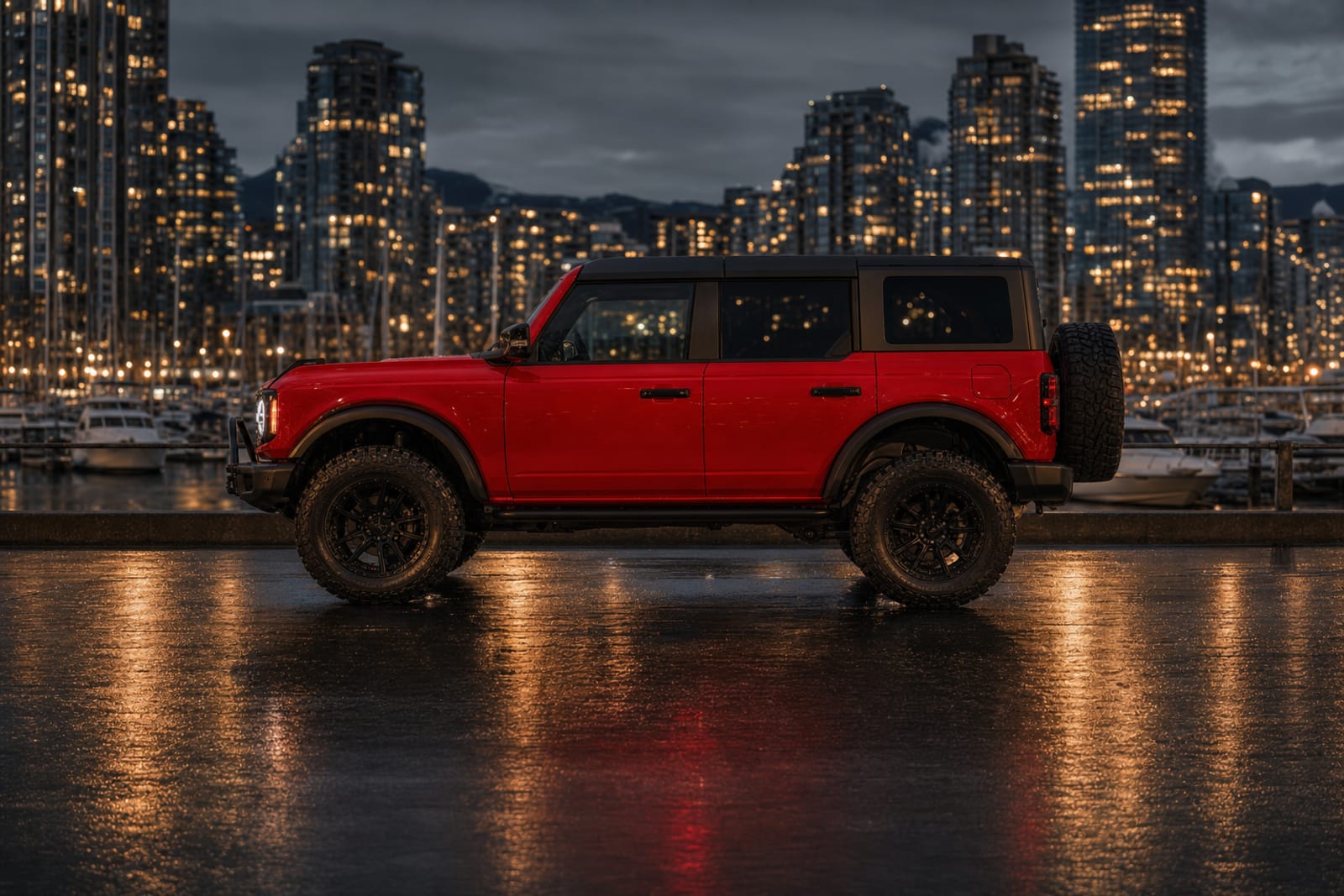 Red 2021 Ford Bronco 外观 3 温哥华豪车租赁