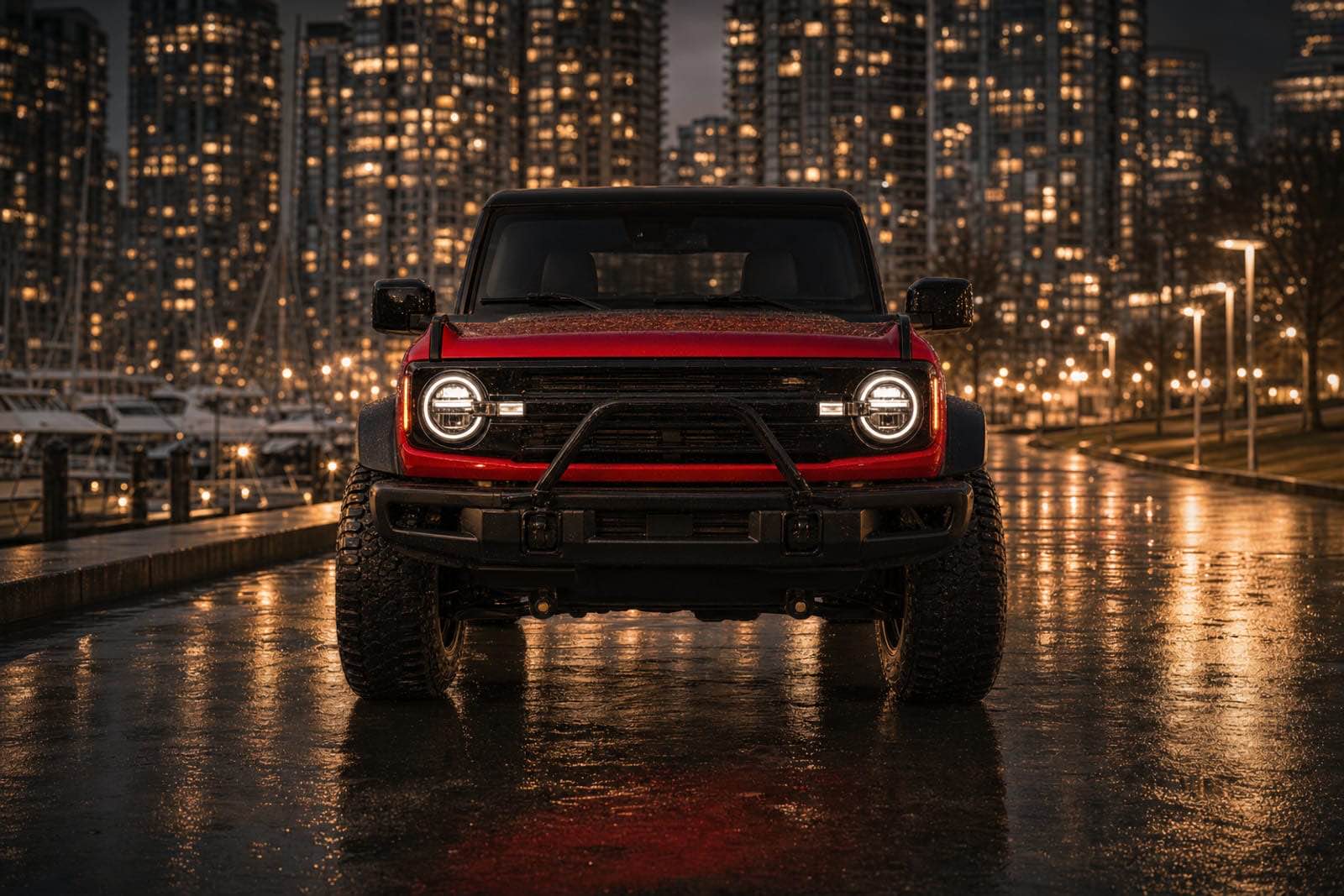 Red 2021 Ford Bronco 外观 4 温哥华豪车租赁
