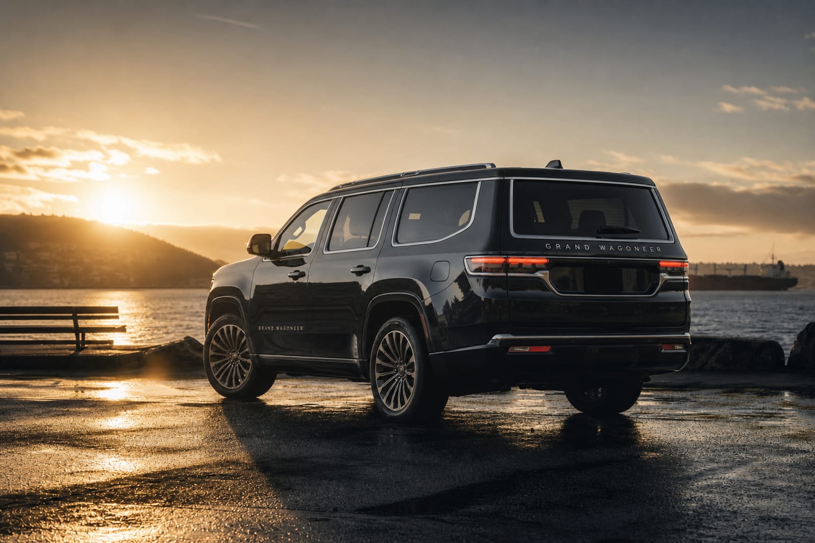 Black 2022 Jeep Grand Wagoneer 外观 2 温哥华豪车租赁