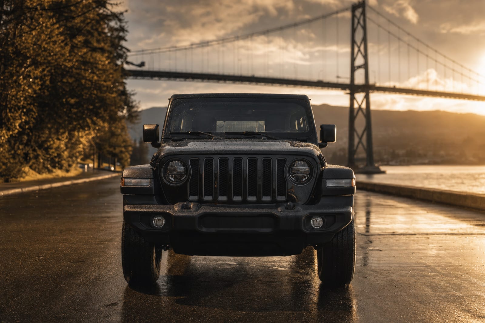 Black 2021 Jeep Wrangler Unlimited 外观 4 温哥华豪车租赁