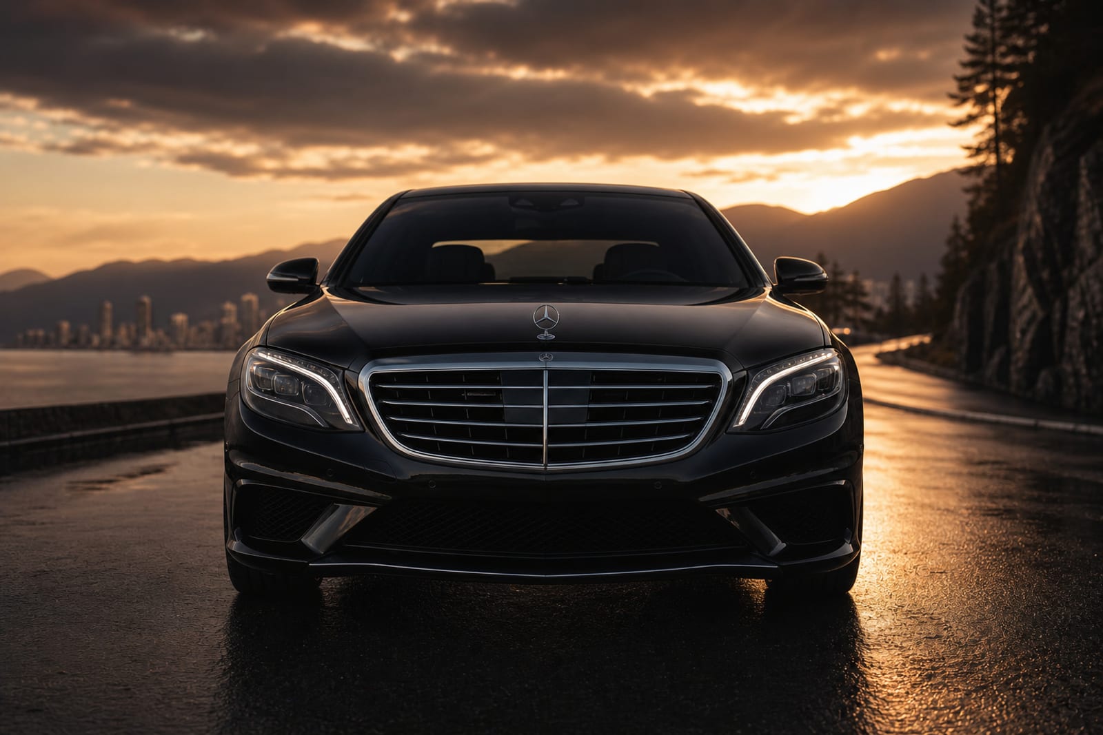 Black Mercedes-AMG S 63 外观 4 温哥华豪车租赁