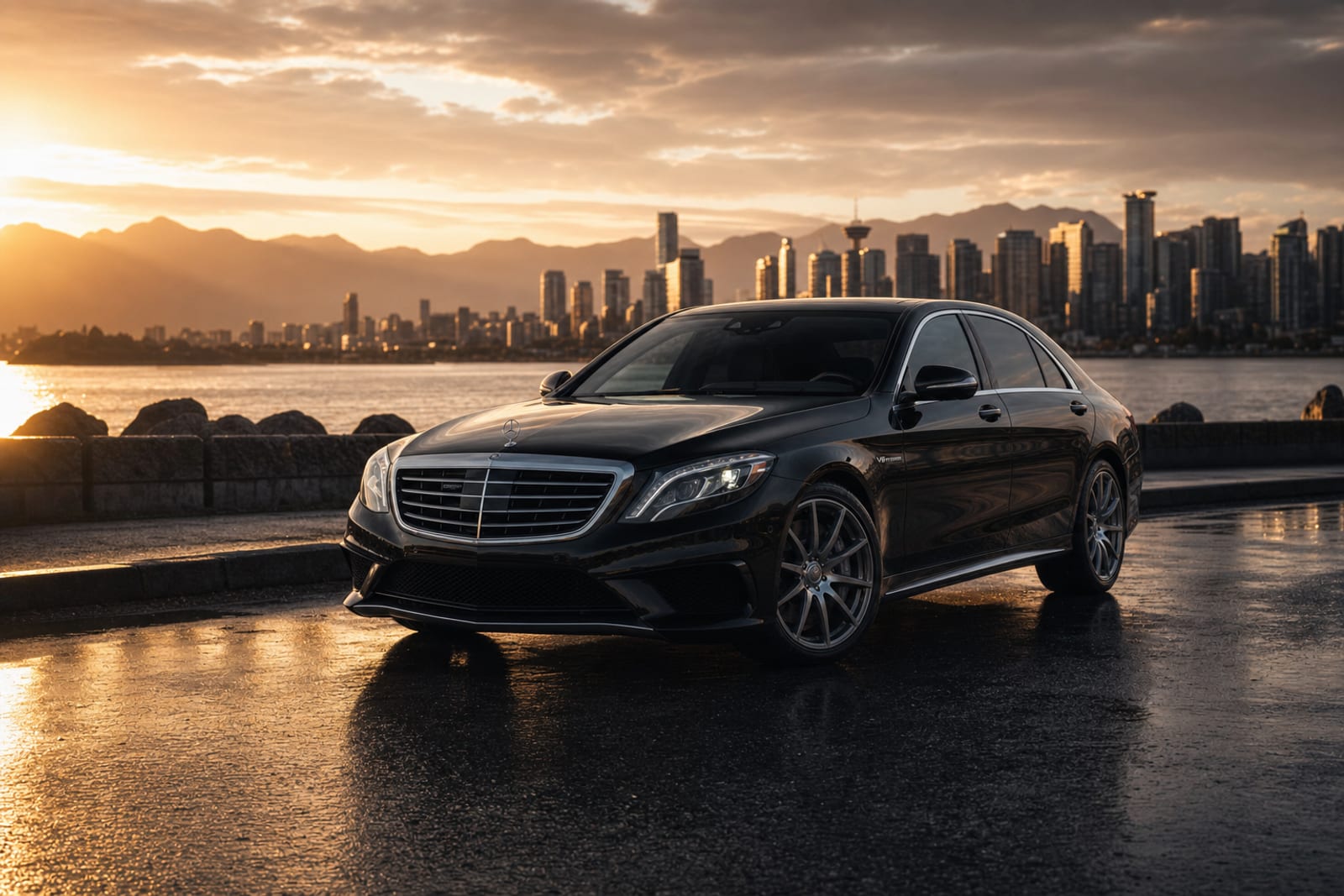 Black Mercedes-AMG S 63 生活方式 温哥华豪车租赁