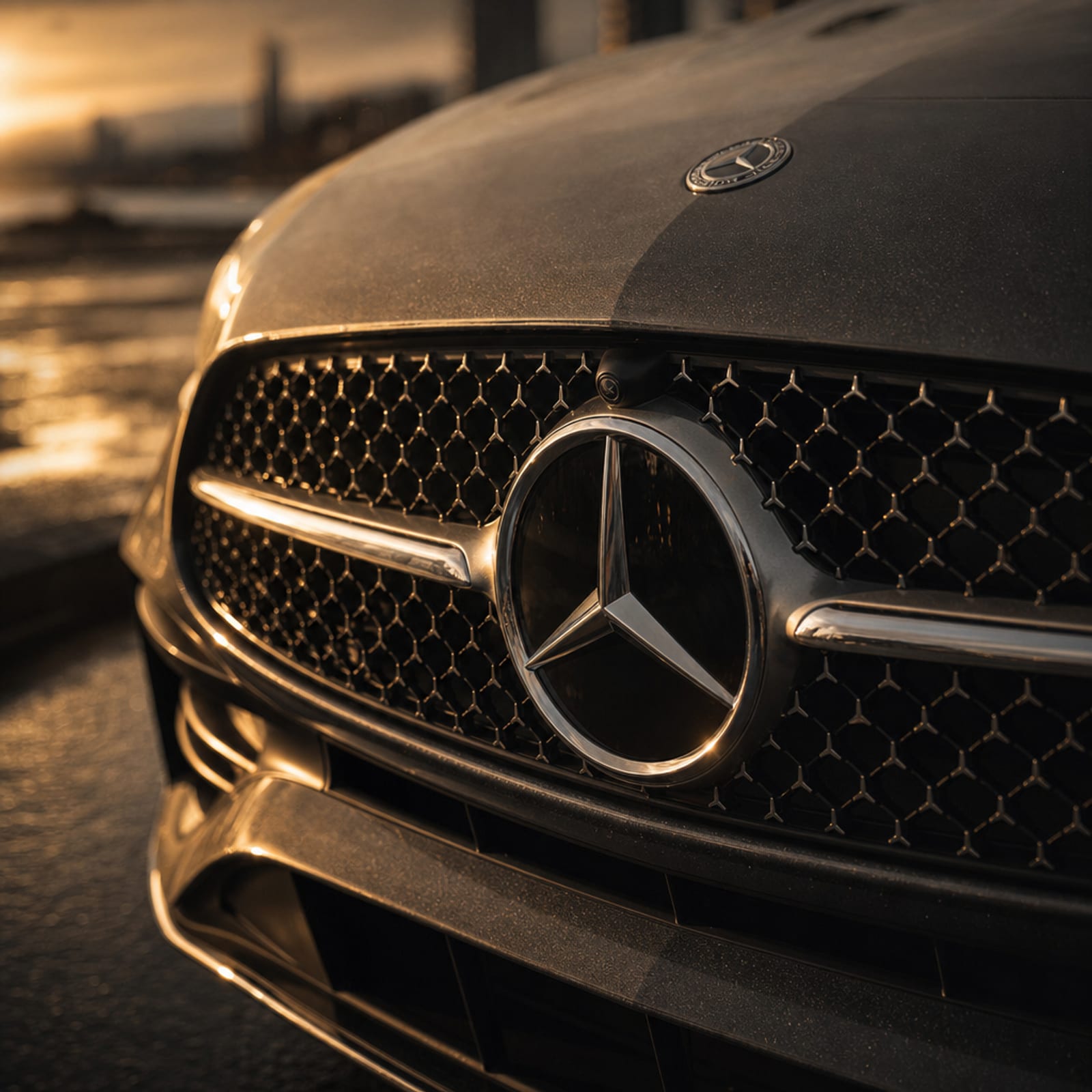 Grey 2024 Mercedes-Benz C-Class 细节 2 温哥华豪车租赁