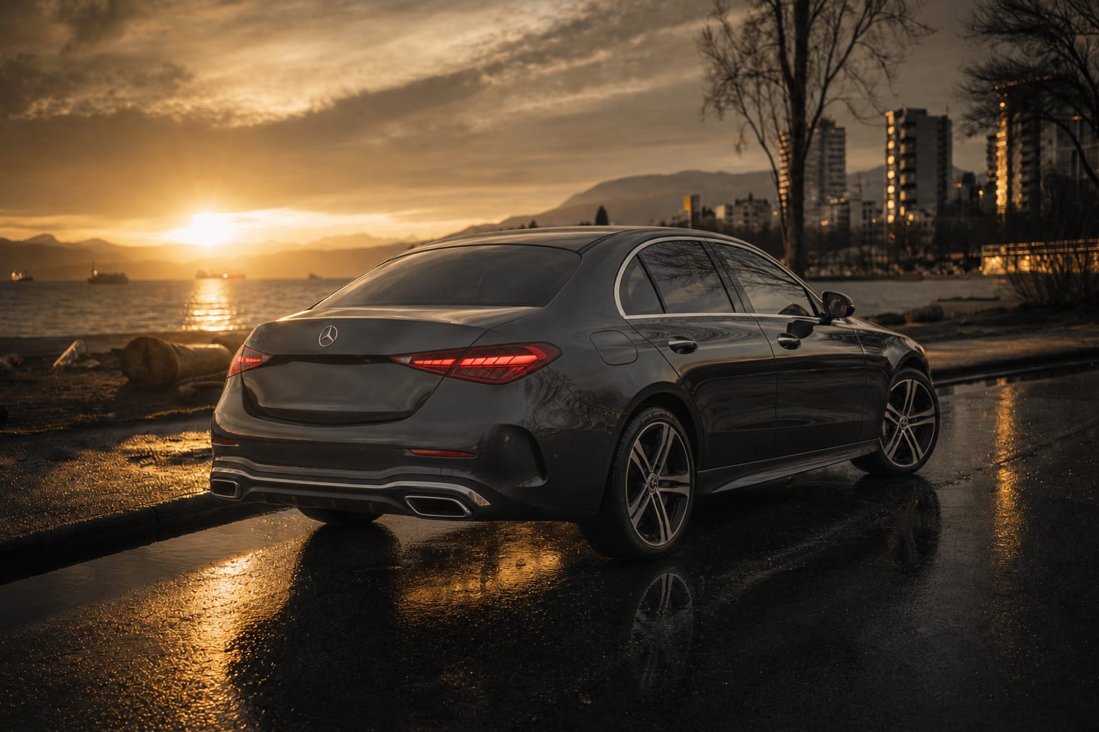 Grey 2024 Mercedes-Benz C-Class 外观 2 温哥华豪车租赁