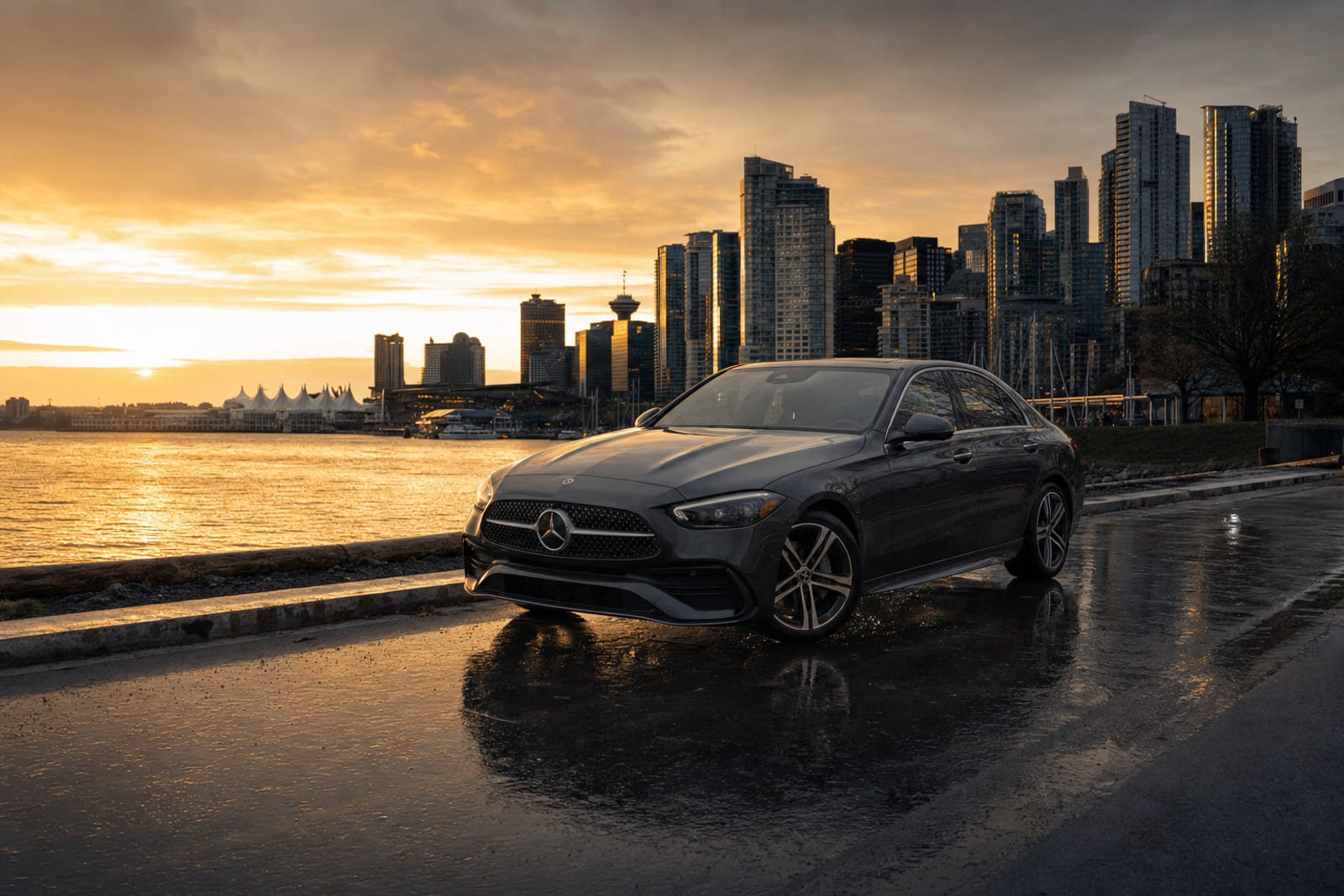 Grey 2024 Mercedes-Benz C-Class 生活方式 温哥华豪车租赁