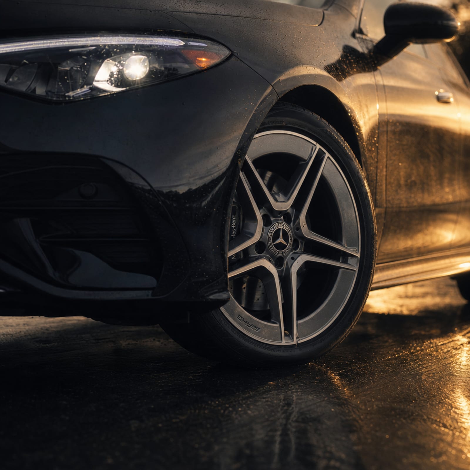 Black 2024 Mercedes-Benz CLA 细节 1 温哥华豪车租赁