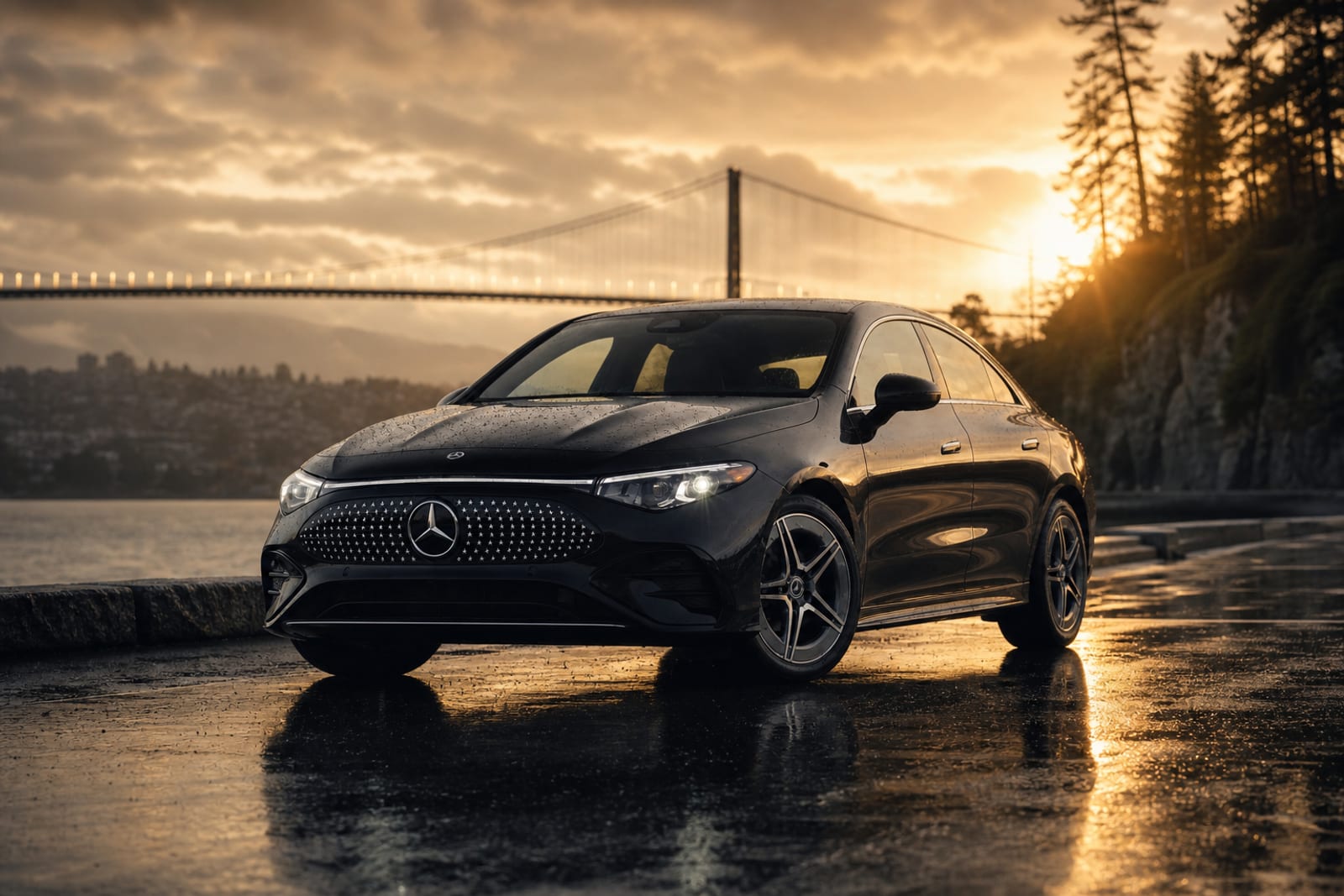 Black 2024 Mercedes-Benz CLA 外观 1 温哥华豪车租赁