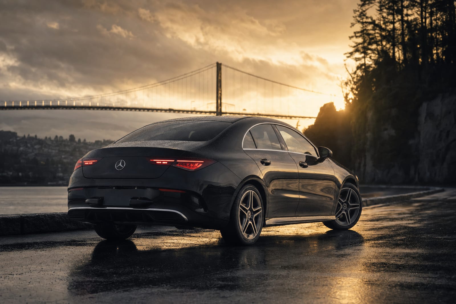 Black 2024 Mercedes-Benz CLA 外观 2 温哥华豪车租赁