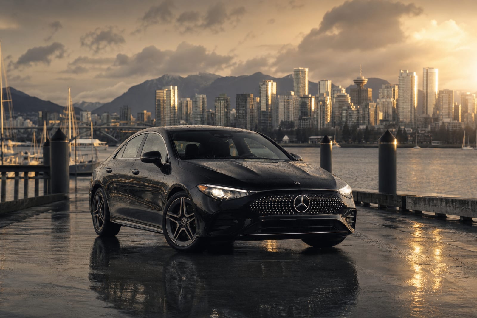 Black 2024 Mercedes-Benz CLA 生活方式 温哥华豪车租赁