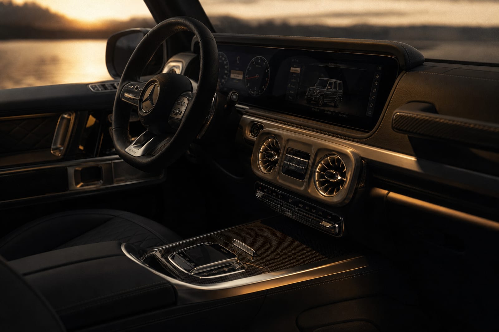Black Mercedes-AMG G 63 内饰 2 温哥华豪车租赁