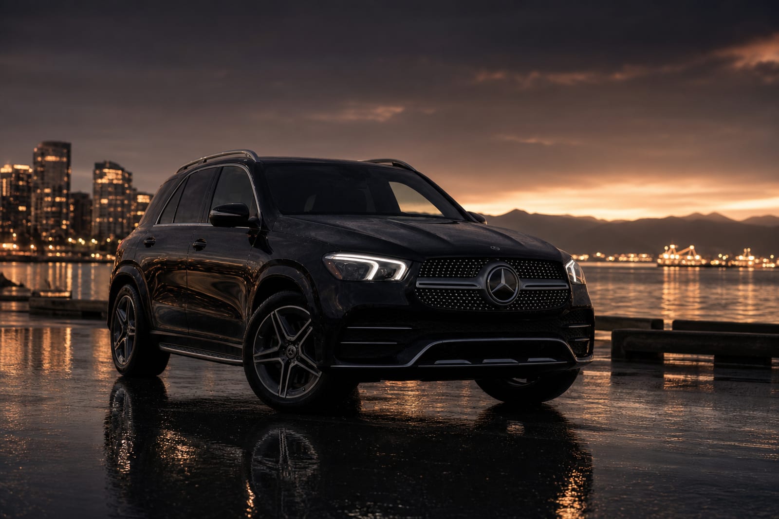 Black 2023 Mercedes-Benz GLE 外观 1 温哥华豪车租赁