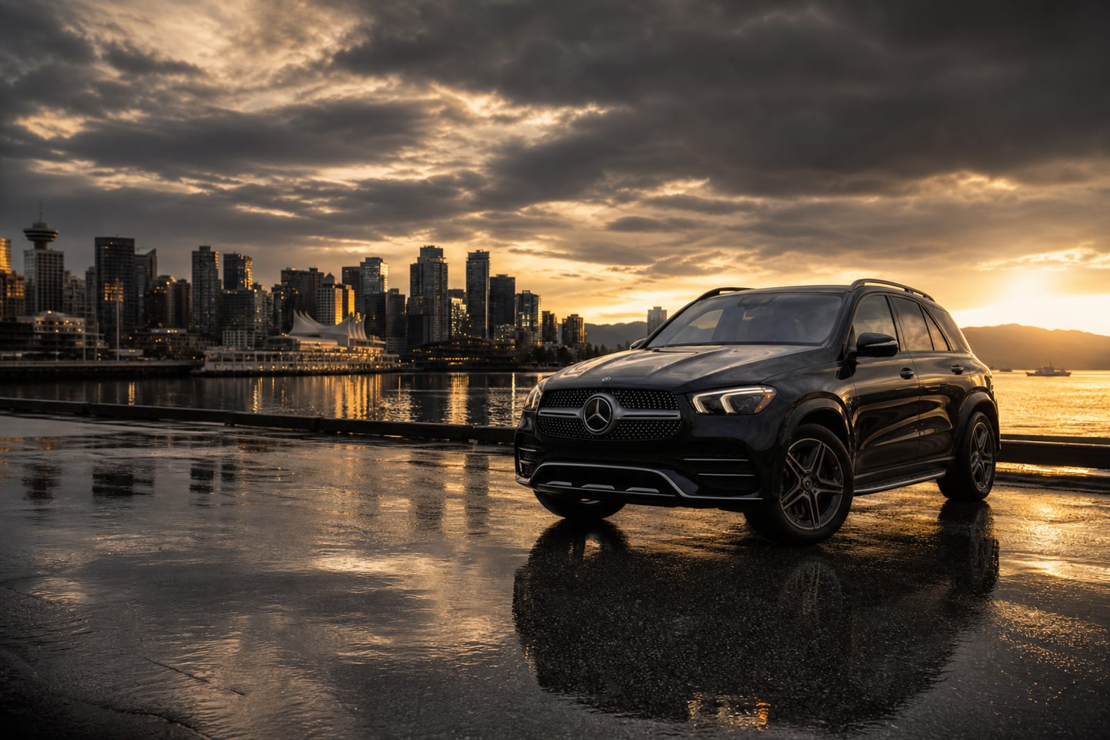 Black 2023 Mercedes-Benz GLE 生活方式 温哥华豪车租赁