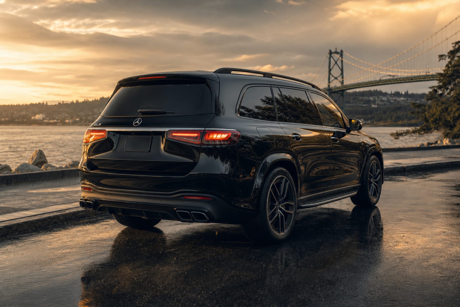 Black 2024 Mercedes-Benz GLS 外观 2 温哥华豪车租赁
