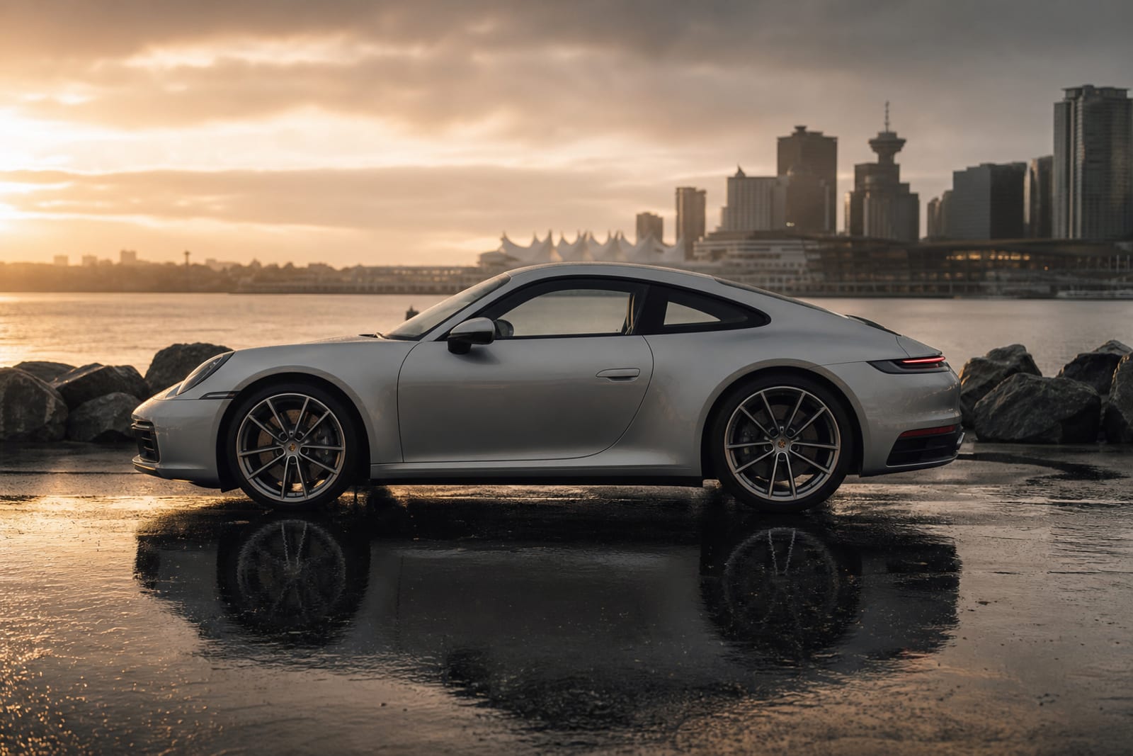 Silver 2024 Porsche 911 Carrera 外观 3 温哥华豪车租赁