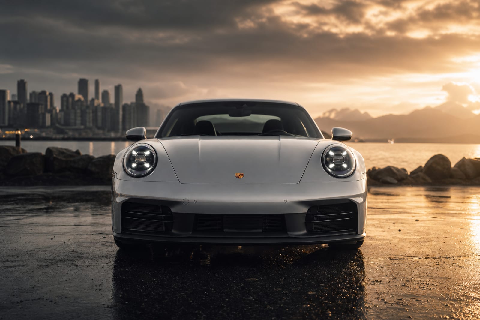 Silver 2024 Porsche 911 Carrera 外观 4 温哥华豪车租赁