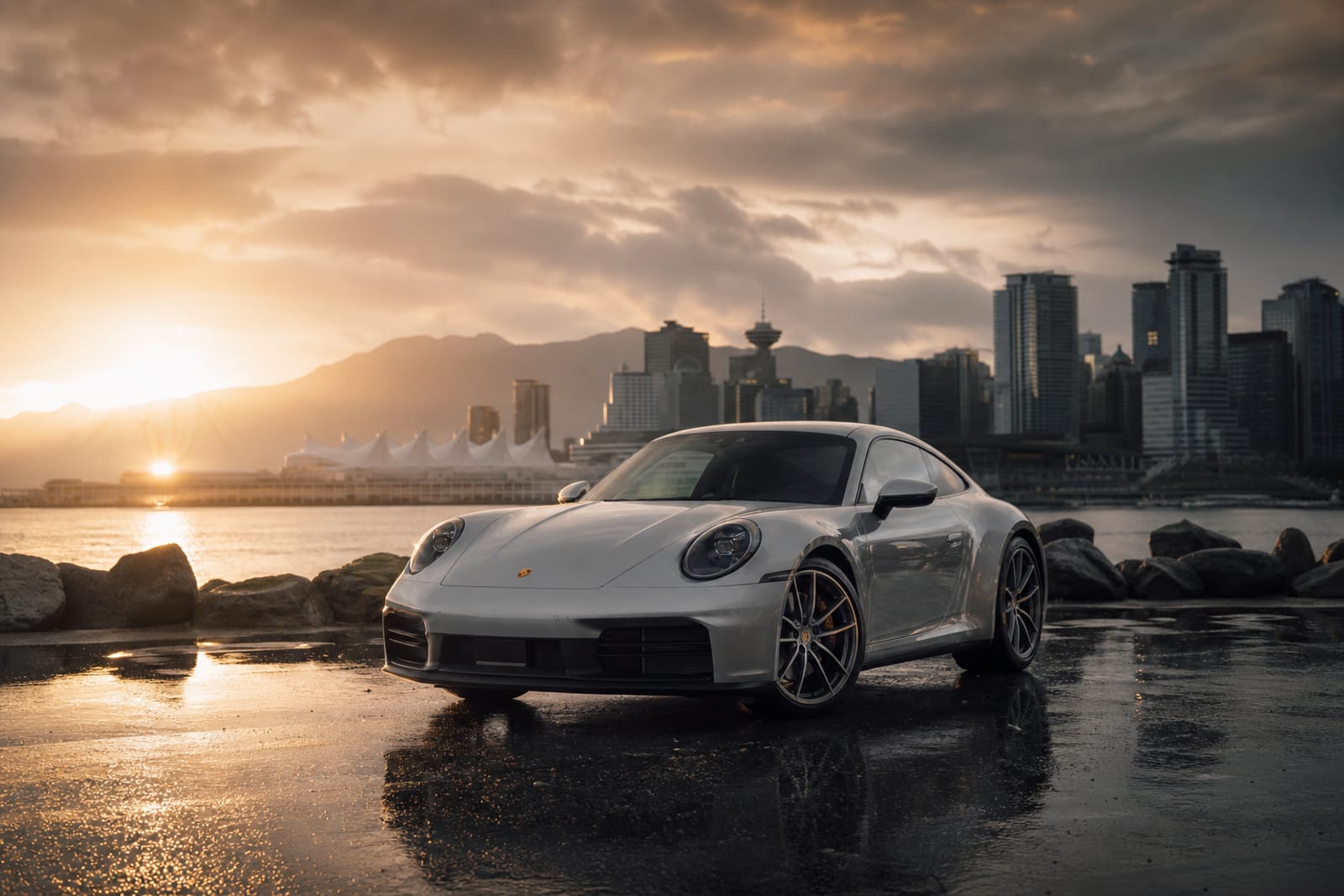 Silver 2024 Porsche 911 Carrera 生活方式  温哥华豪车租赁