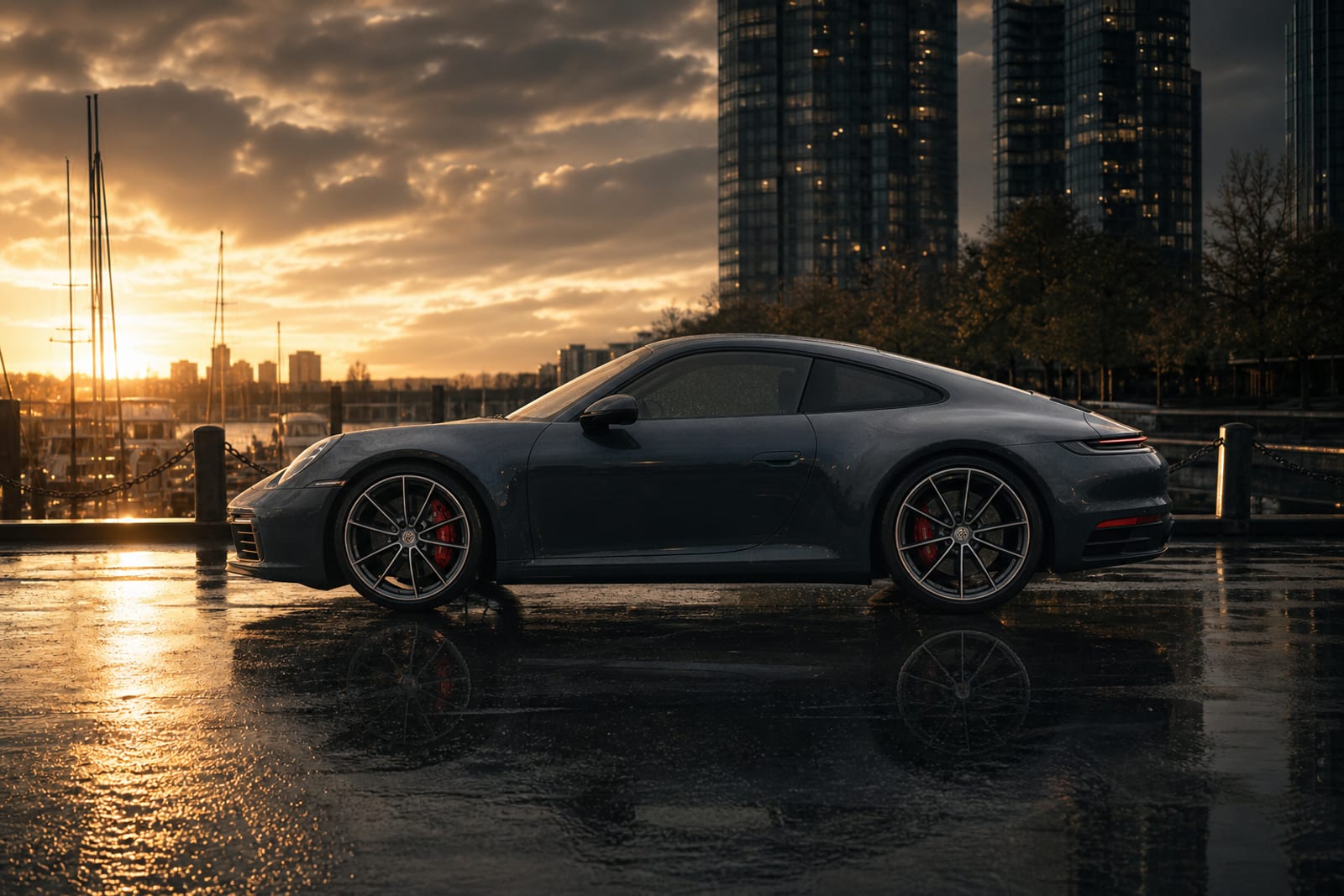 Grey 2022 Porsche 911 Carrera S 外观 3 温哥华豪车租赁
