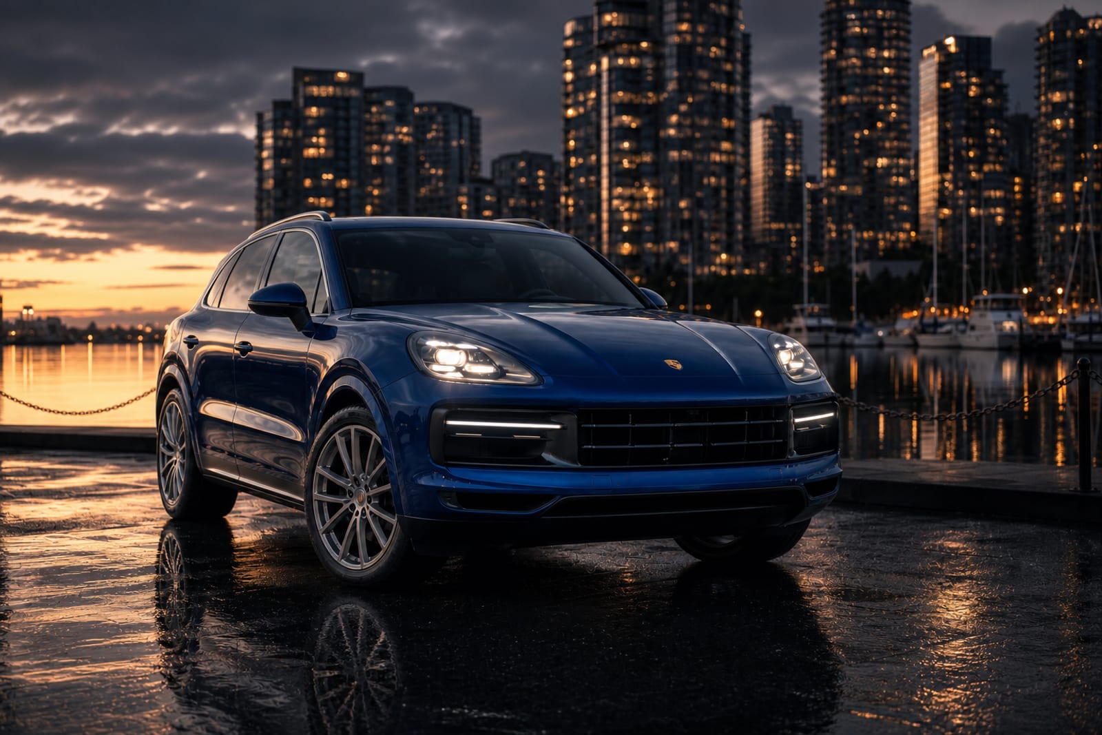 Nexa Blue 2024 Porsche Cayenne 外观 1 温哥华豪车租赁