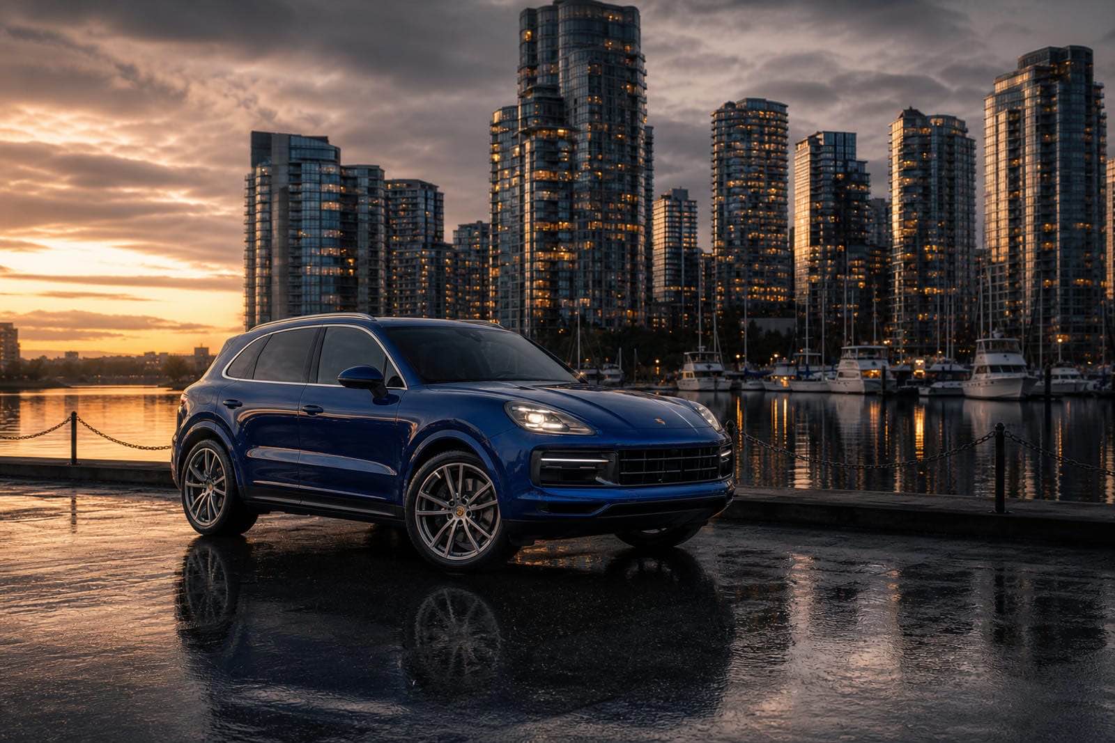 Nexa Blue 2024 Porsche Cayenne 生活方式 温哥华豪车租赁
