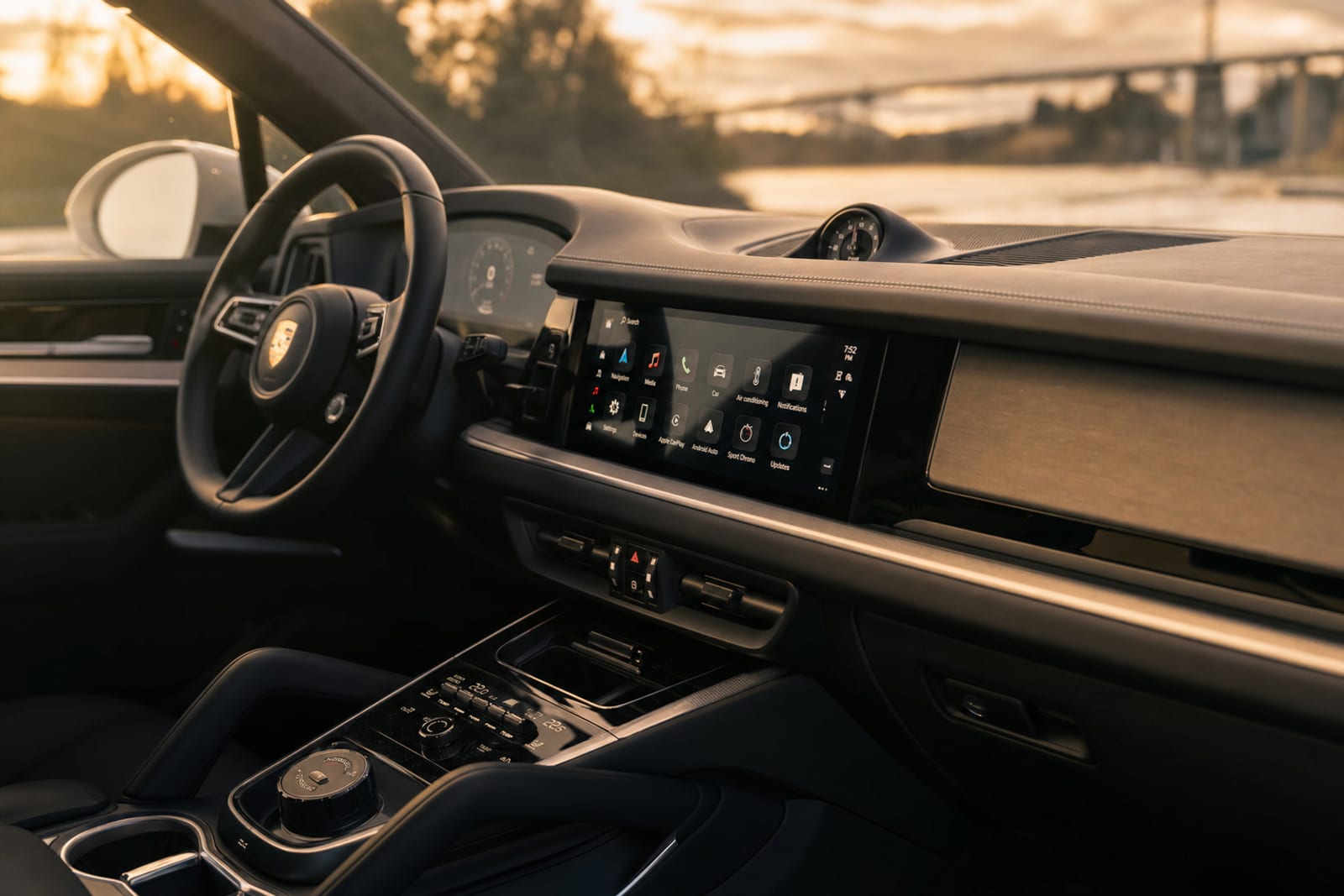White 2024 Porsche Cayenne 内饰 2 温哥华豪车租赁