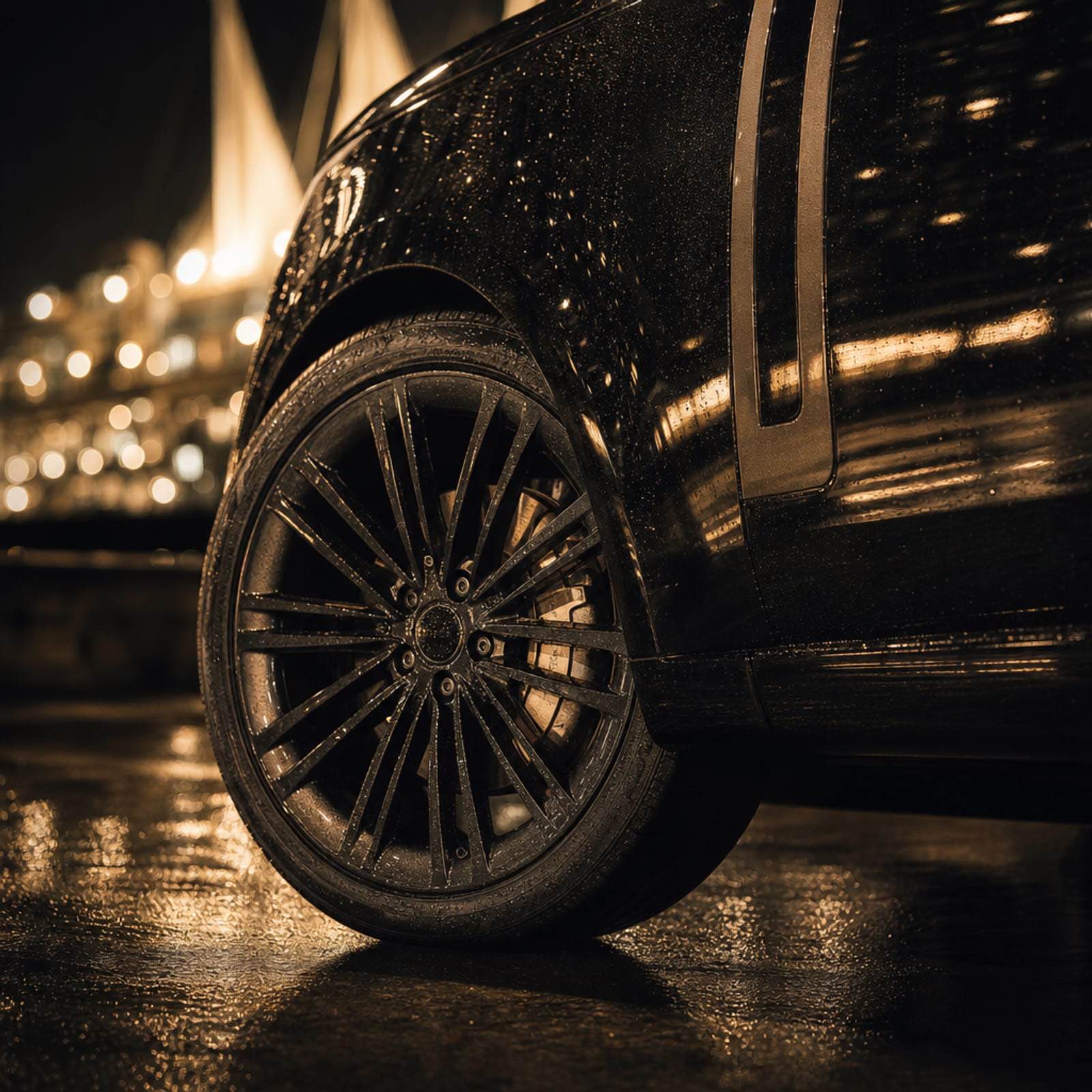 Black 2023 Land Rover Range Rover 细节 1 温哥华豪车租赁