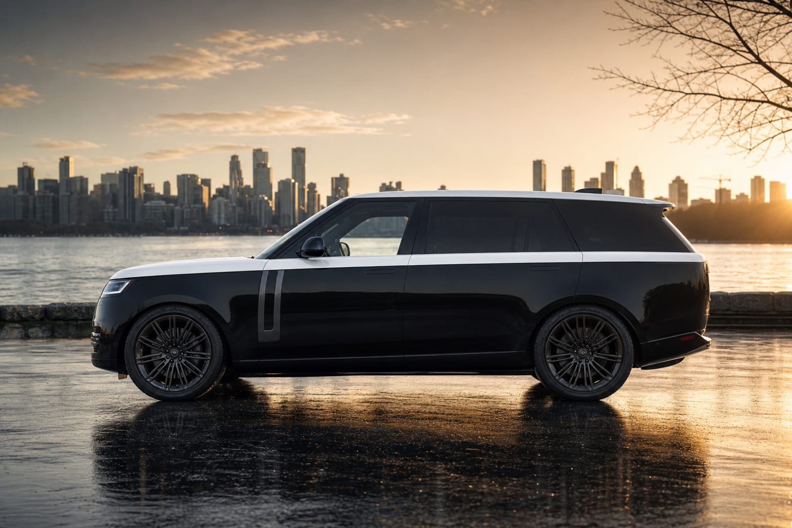 Black & White 2024 Land Rover Range Rover 外观 3 温哥华豪车租赁