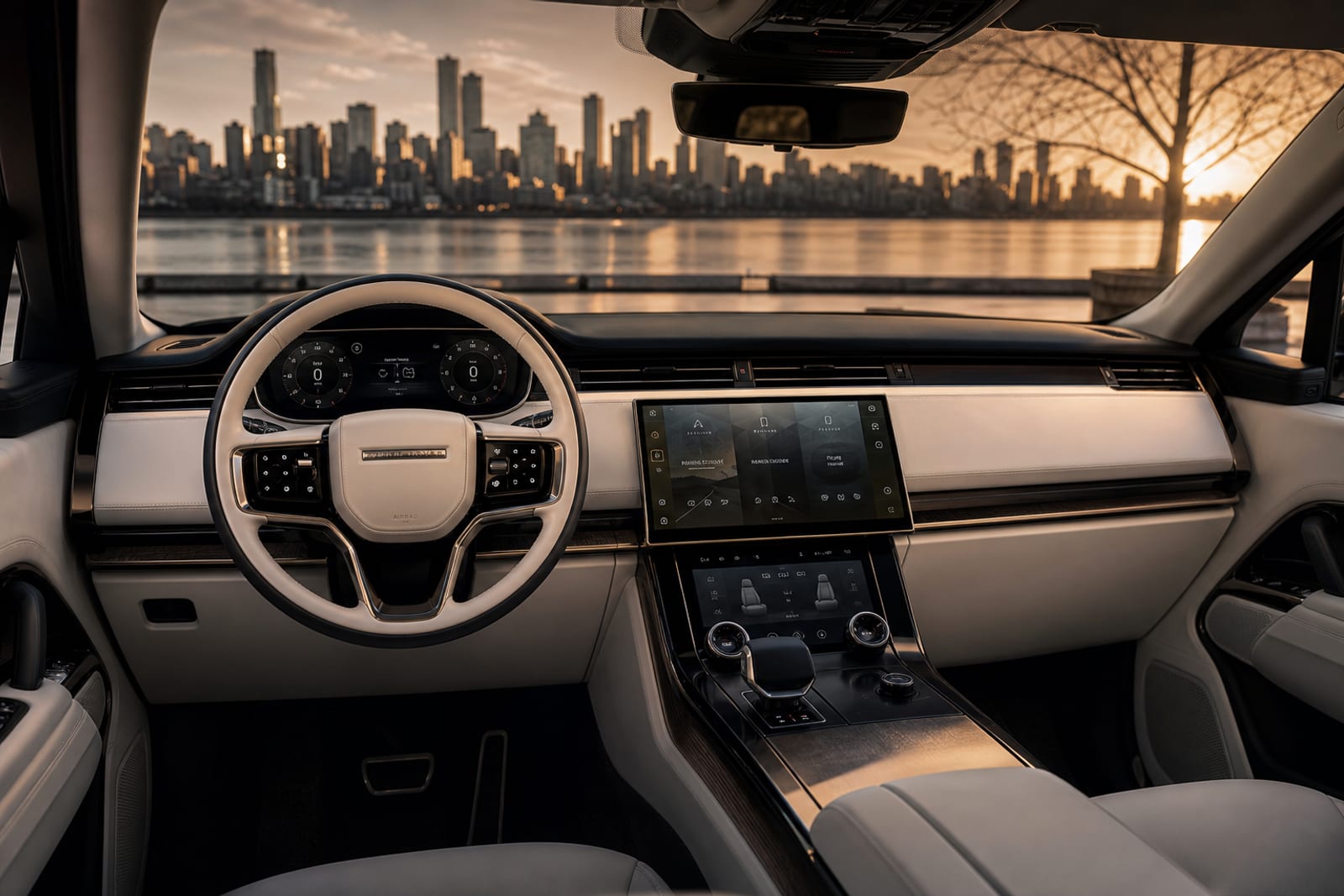 Black & White 2024 Land Rover Range Rover 内饰 1 温哥华豪车租赁