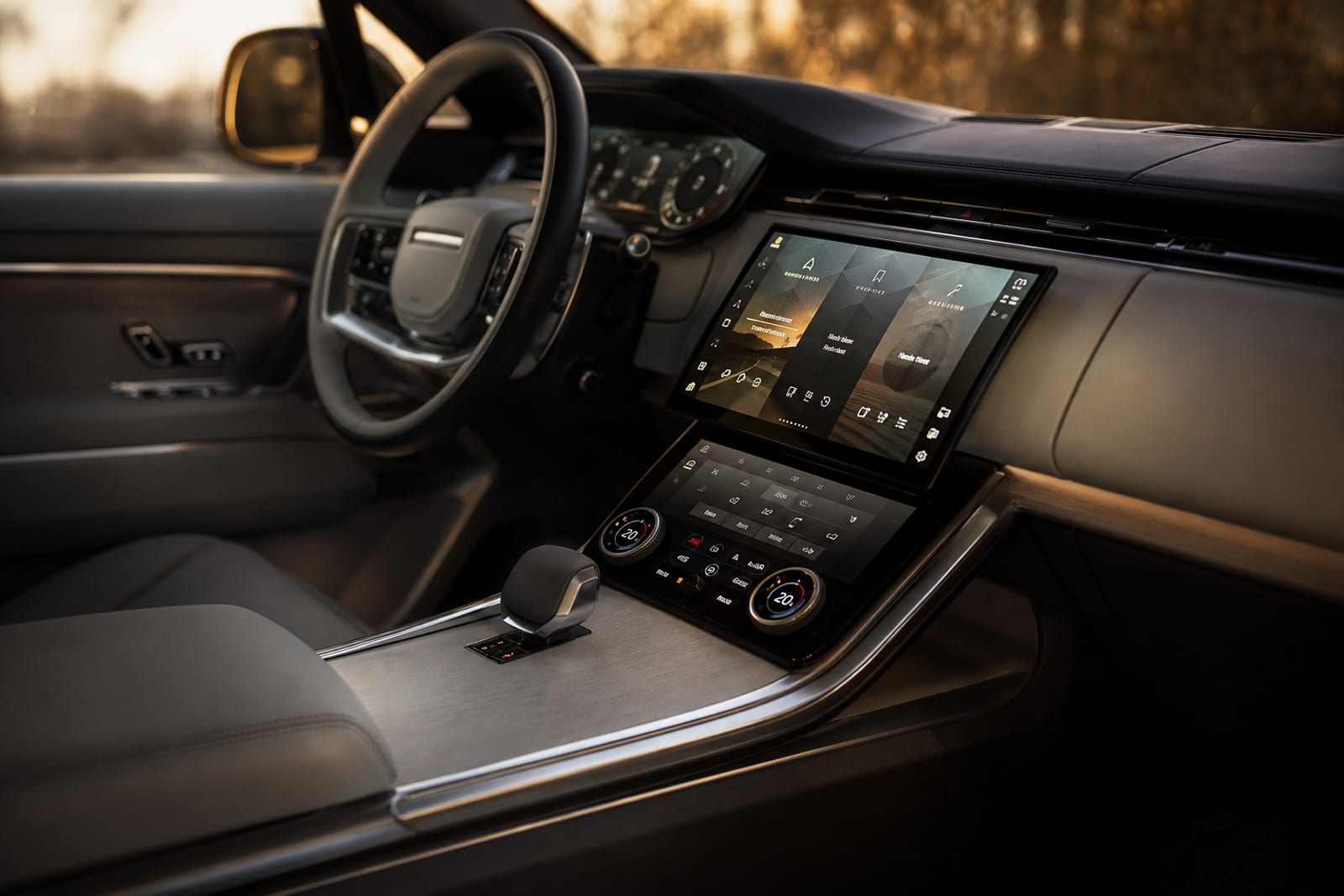 Black & White 2024 Land Rover Range Rover 内饰 2 温哥华豪车租赁