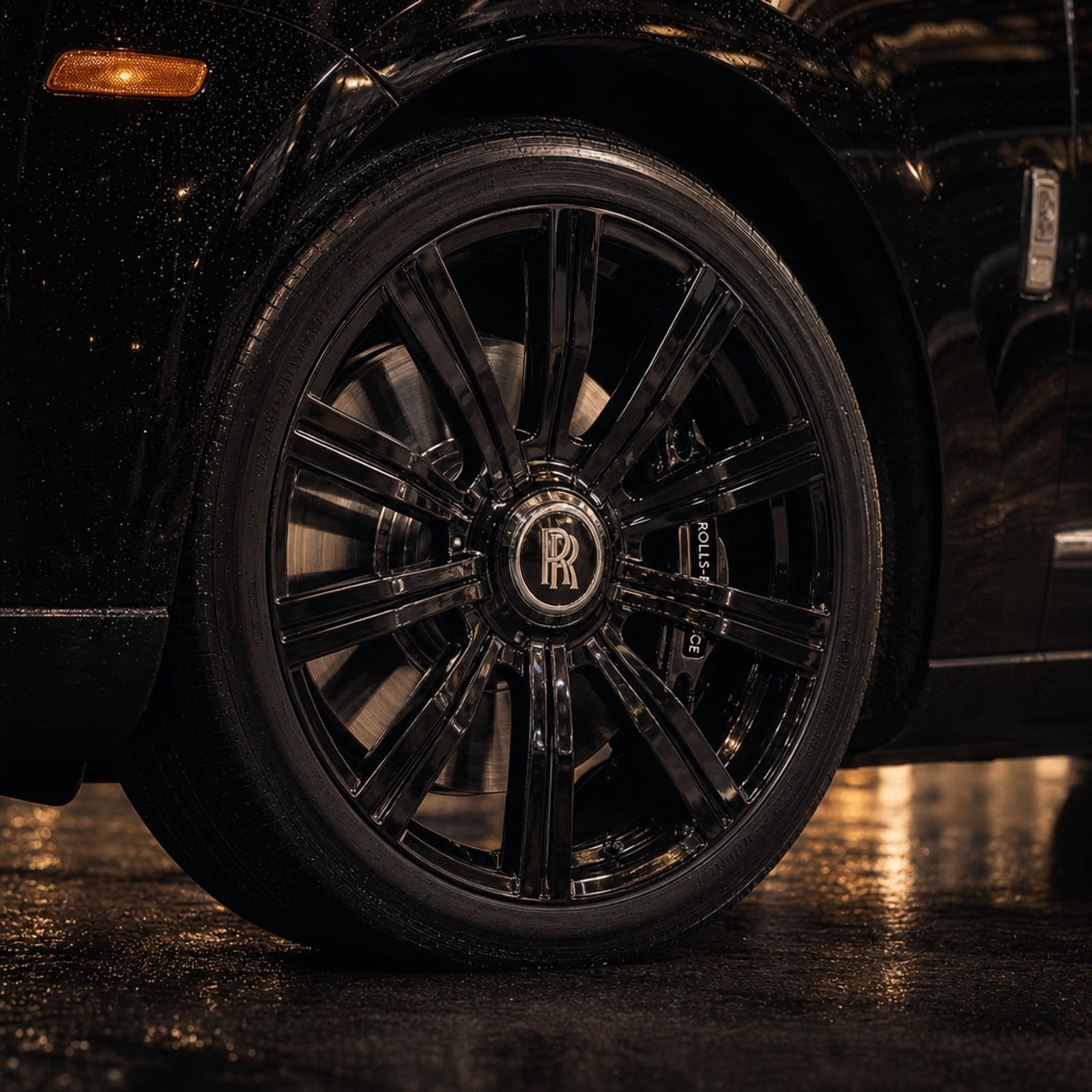 Black Rolls-Royce Cullinan 细节 1 温哥华豪车租赁