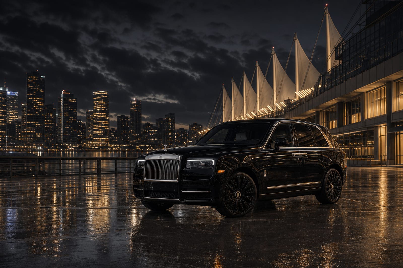 Black Rolls-Royce Cullinan 生活方式 温哥华豪车租赁