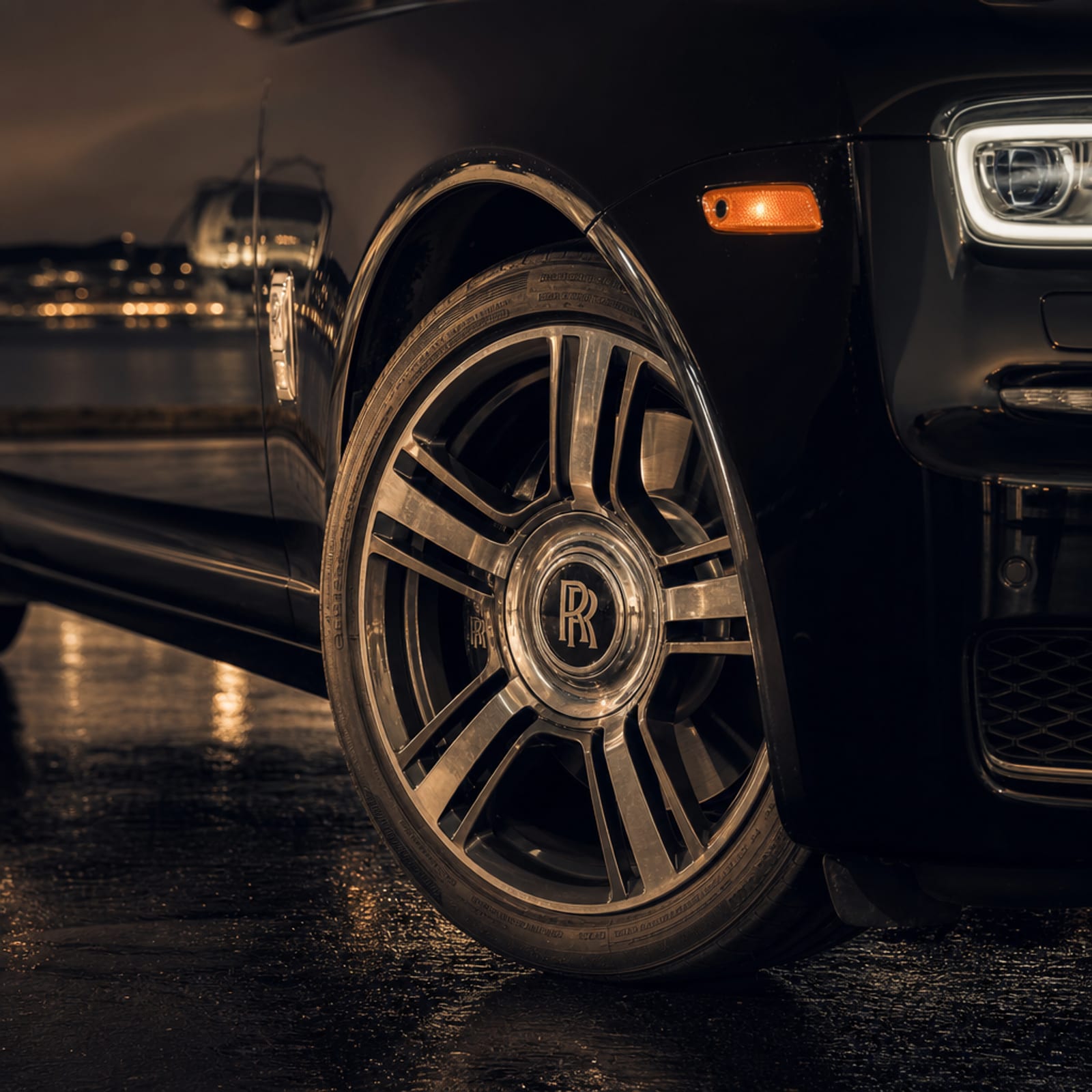 Black Rolls-Royce Ghost 细节 1 温哥华豪车租赁