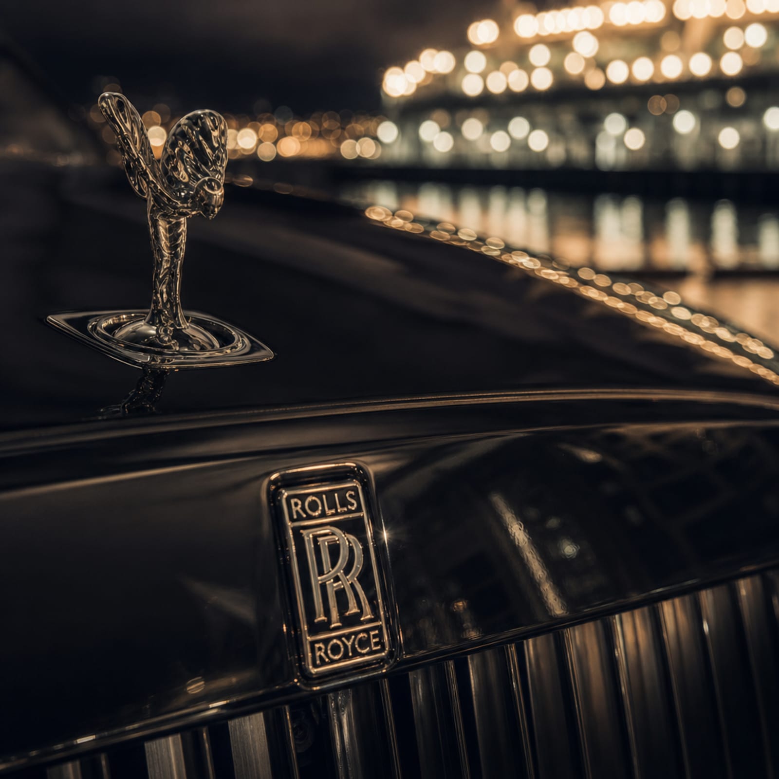 Black Rolls-Royce Ghost 细节 2 温哥华豪车租赁