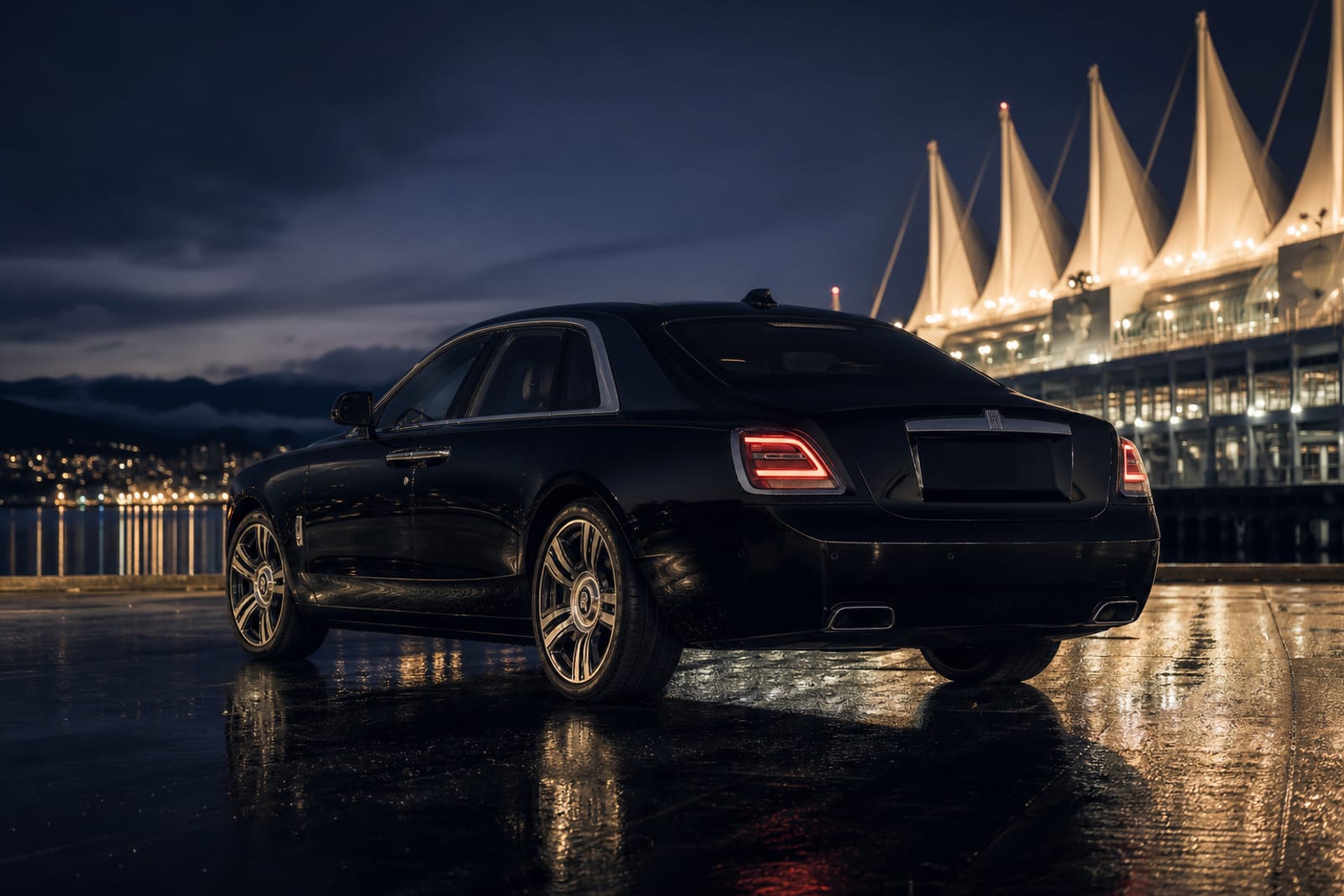 Black Rolls-Royce Ghost 外观 2 温哥华豪车租赁