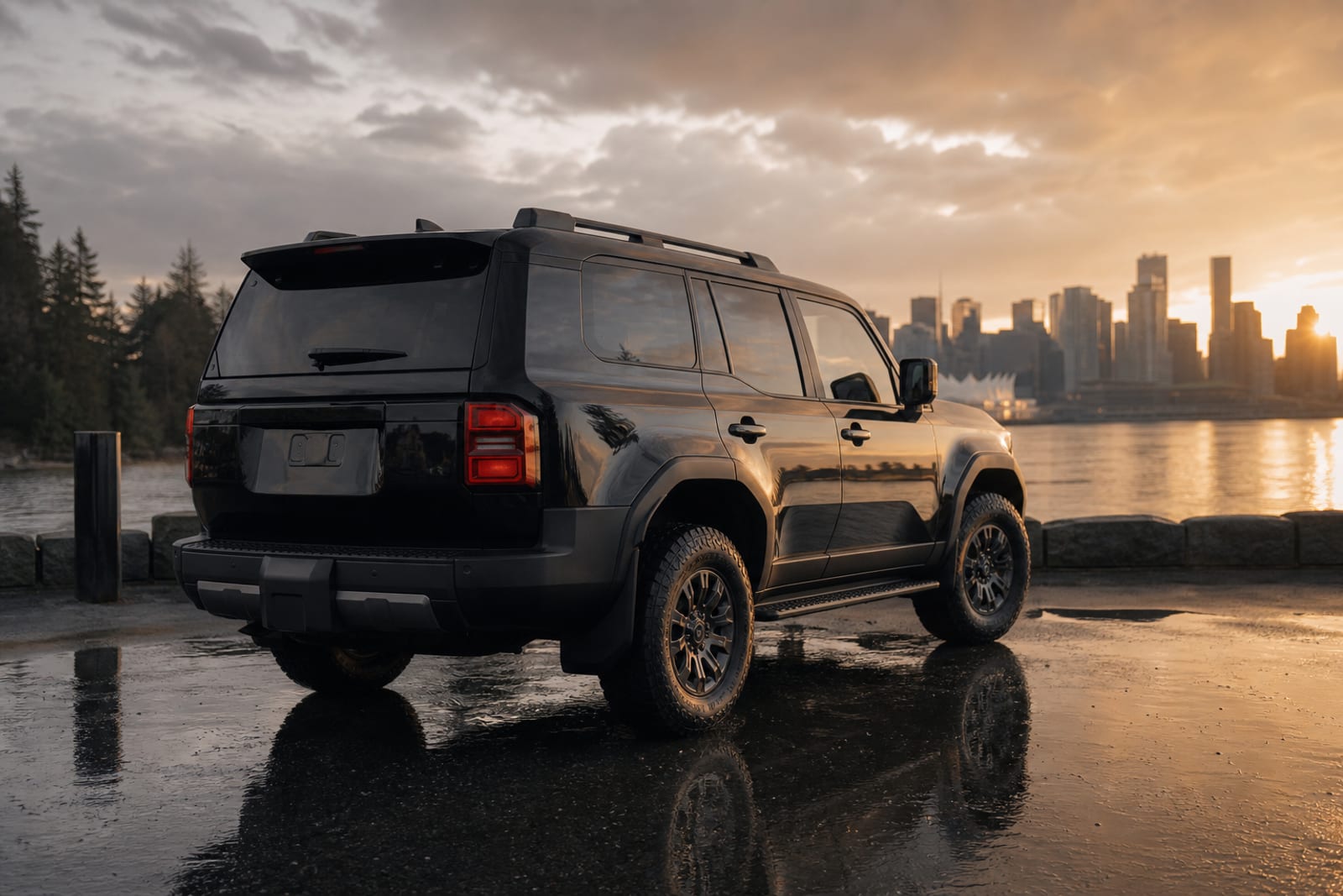 Black 2025 Toyota Land Cruiser 外观 2 温哥华豪车租赁