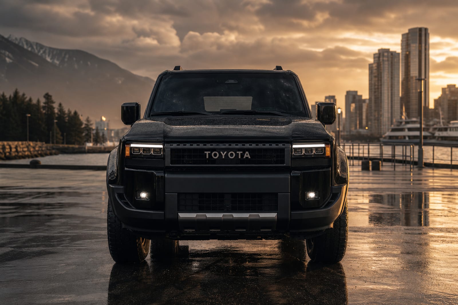 Black 2025 Toyota Land Cruiser 外观 4 温哥华豪车租赁