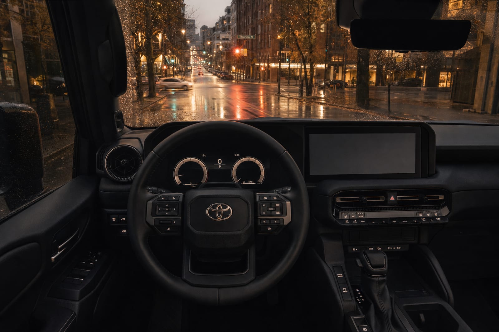 Black 2025 Toyota Land Cruiser 内饰 1 温哥华豪车租赁