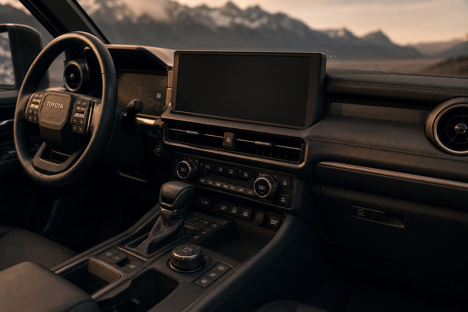 Black 2025 Toyota Land Cruiser 内饰 2 温哥华豪车租赁