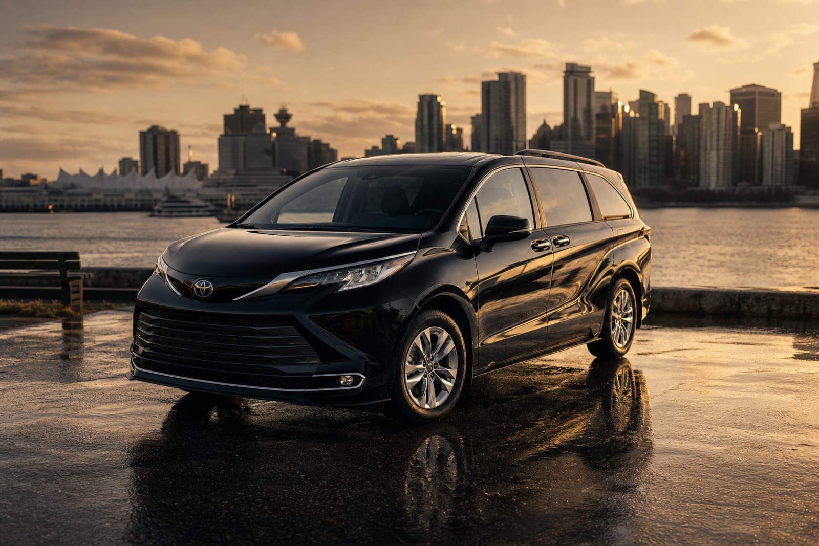 Black 2025 Toyota Sienna 生活方式 温哥华豪车租赁